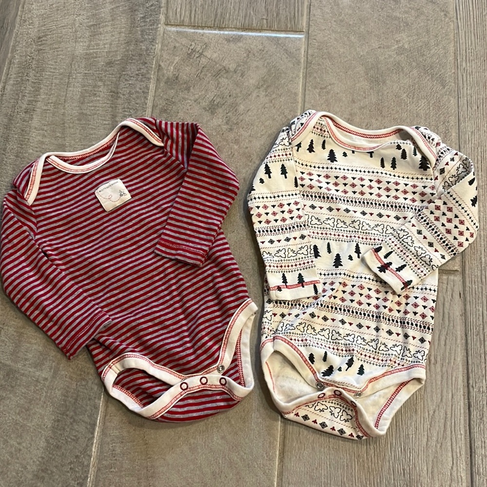 Set of 2 Burt’s Bees Holiday Onesies